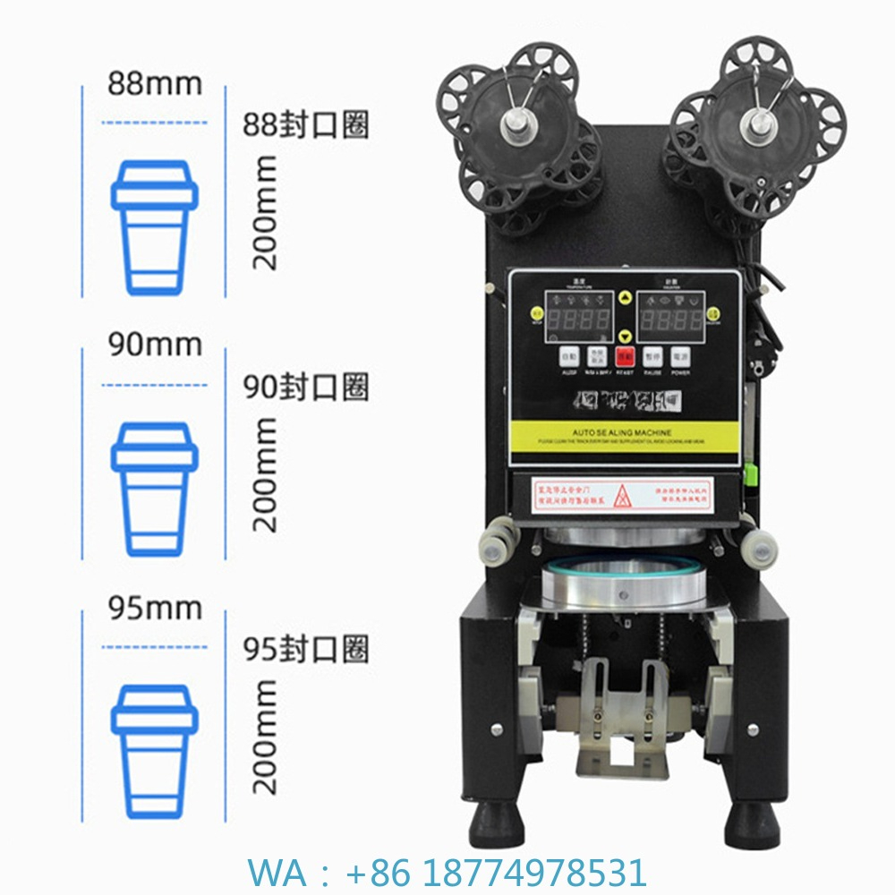 Coffee Tea With Milk - 88/90/95 PP/PE/Papier Automatische Bubble Sluitmachines Melk
