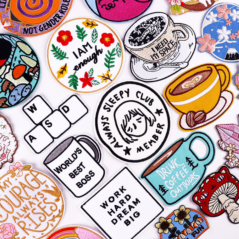 Coffee Tea Name - Koffiekopje Patches Op Kleding DIY Cartoon
