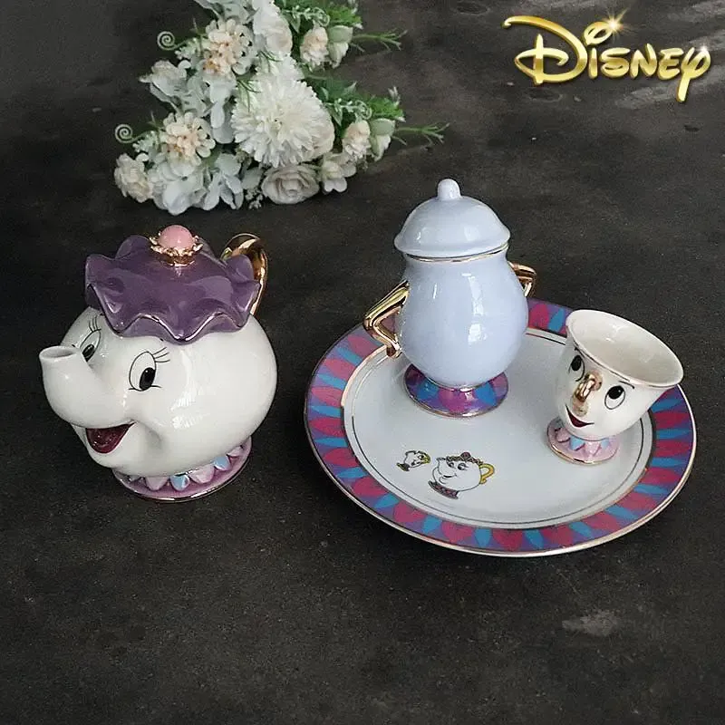 Coffee Tea And Sugar Set - Hete theepot cartoon Belle en het