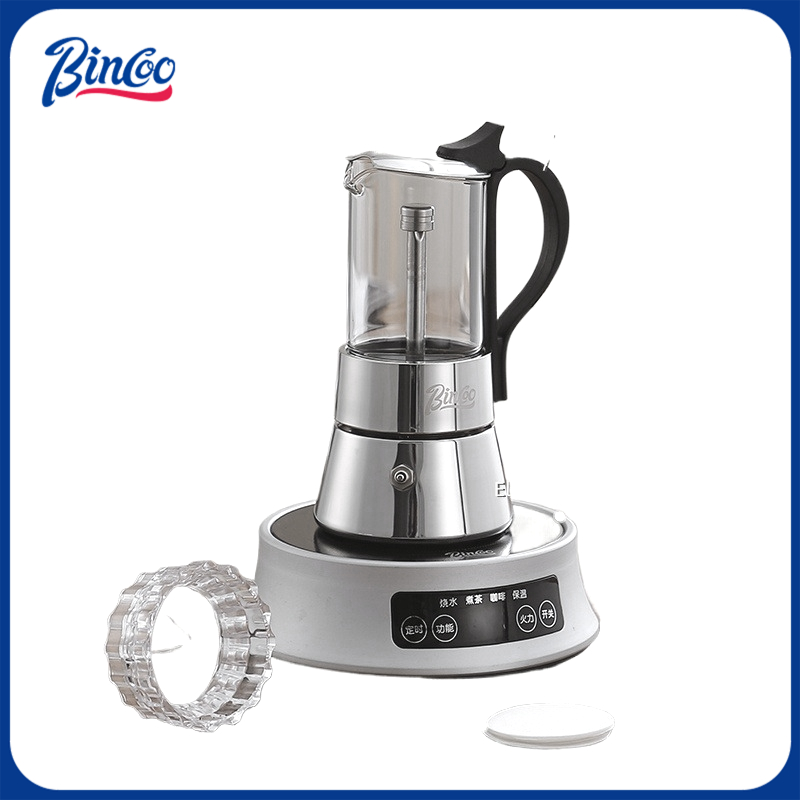 Moka Pot Stove - BINCOO Dual-valve Moka Pot RVS Koffiezetapparaat