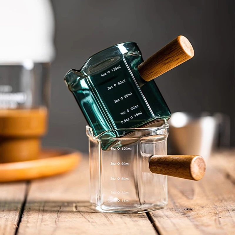Barista Milk Jug - FOME Glazen Koffie Maatbeker Koffie Melkkan