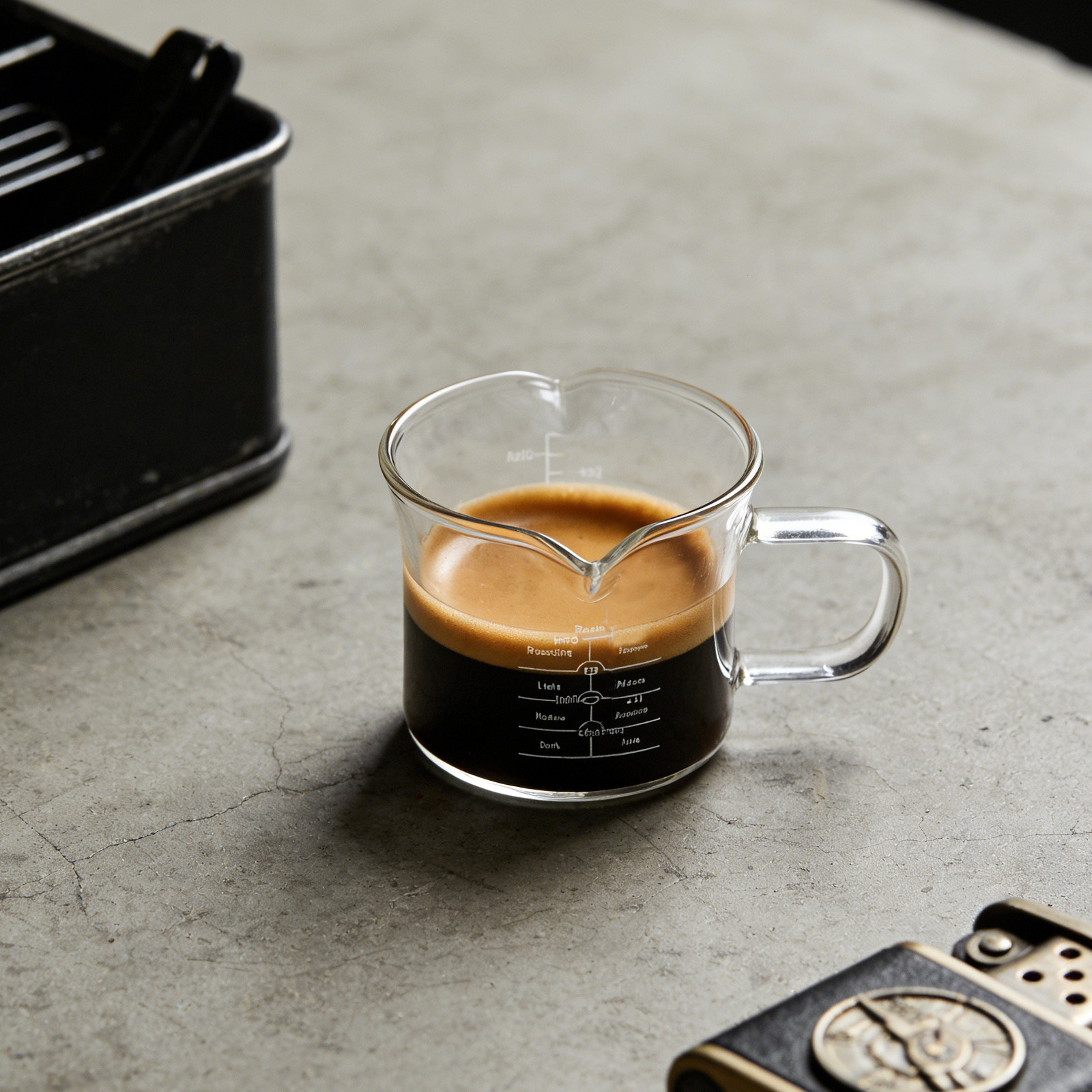Coffee Tea With Milk - Glazen maatbeker met dubbele uitloop, 100