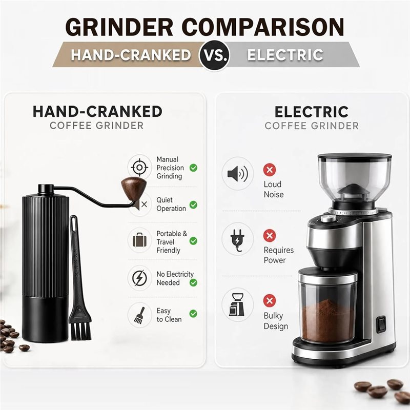 B23B Koffiebonenhandmolen, han - Burr Hand Grinder recensie en prijs