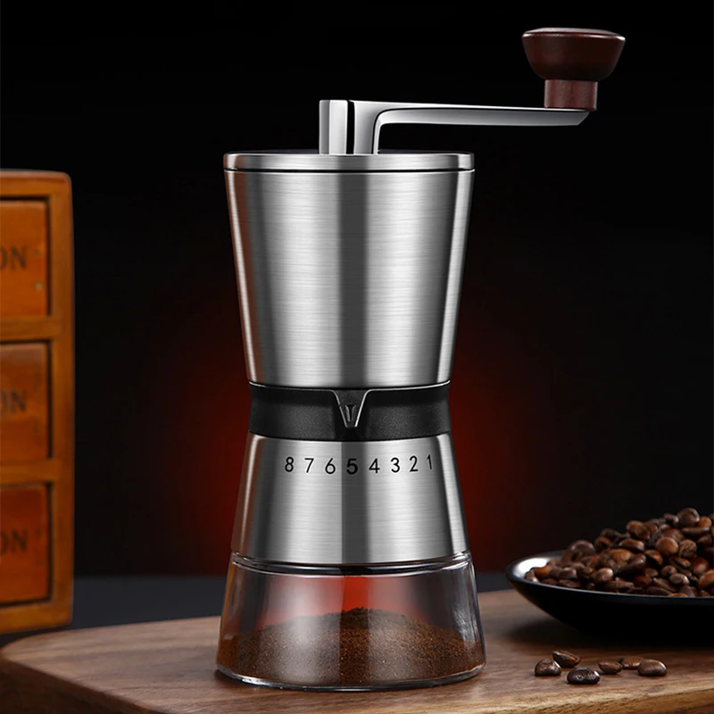 8-traps verstelbare handmatige - Burr Hand Grinder recensie en prijs