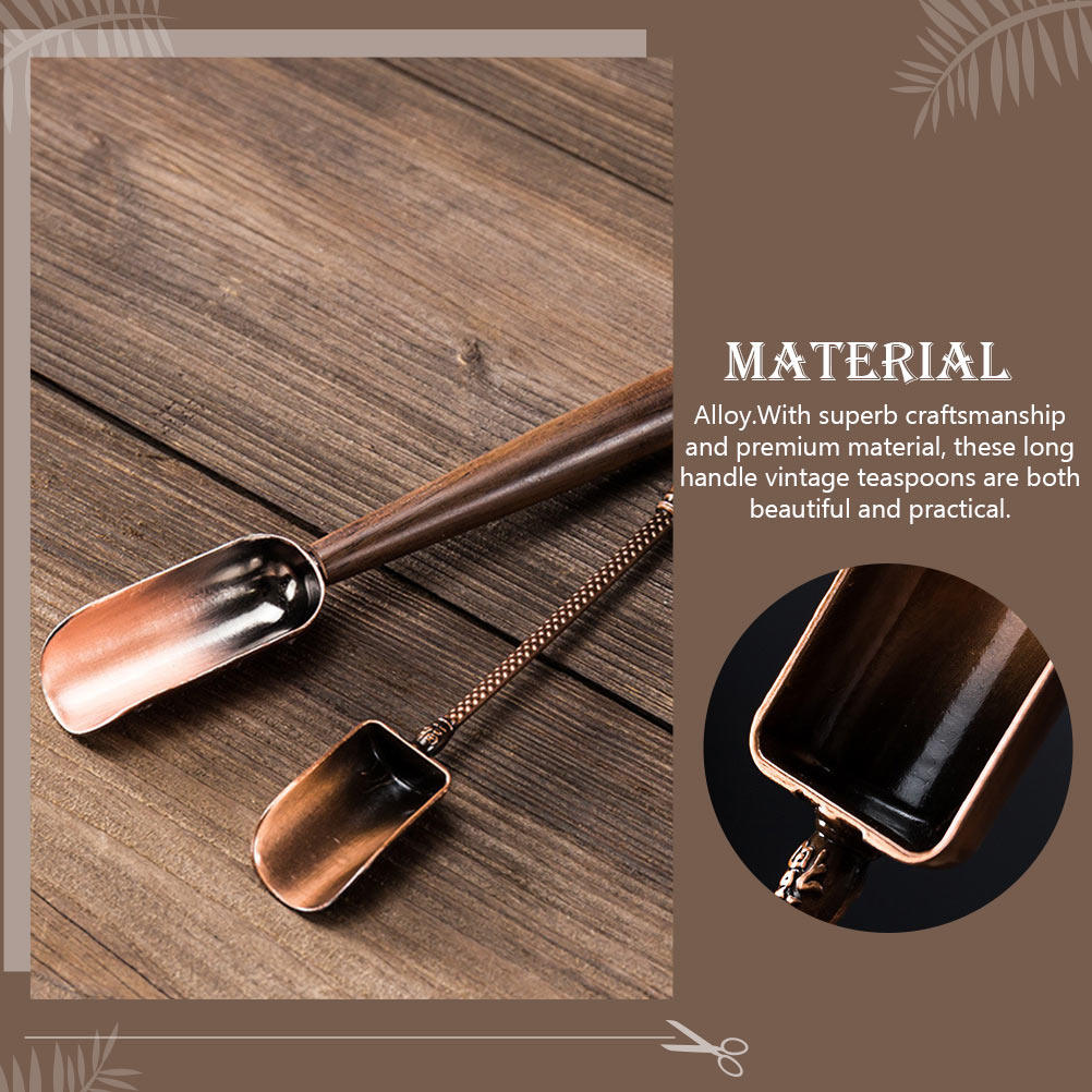 Vintage houten theelepel met l - Coffee Tea And Sugar Set recensie en prijs