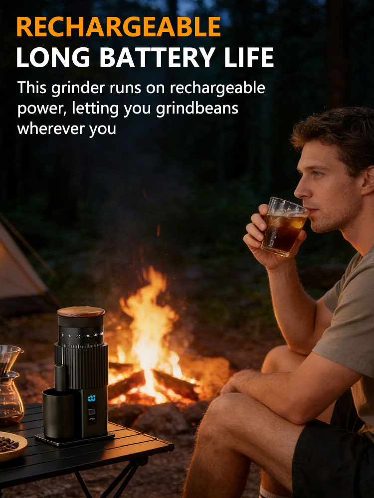 Draagbare elektrische koffiemo - Burr Hand Grinder recensie en prijs