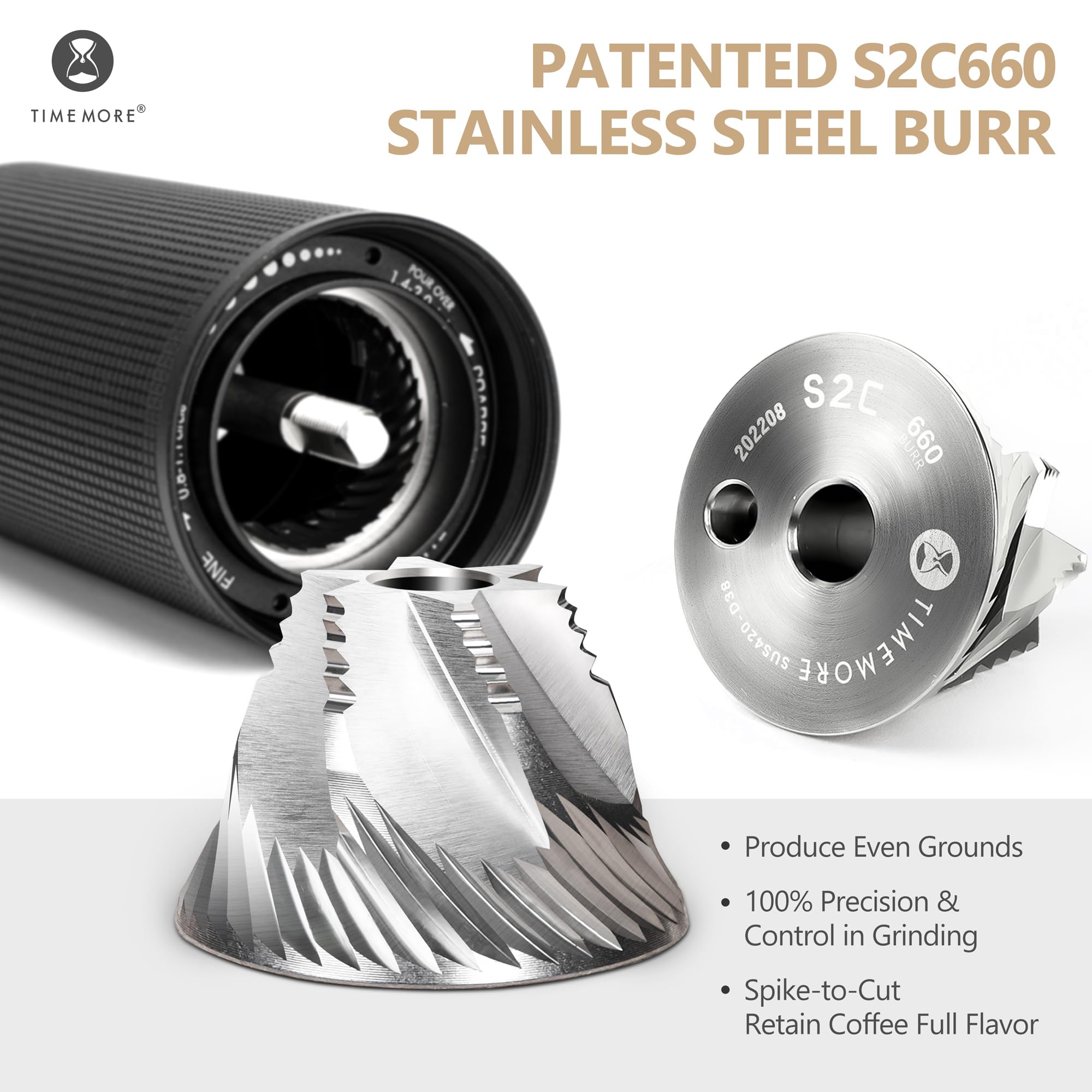 TIMEMORE Kastanje C3S Pro / C3 - Burr Hand Grinder recensie en prijs