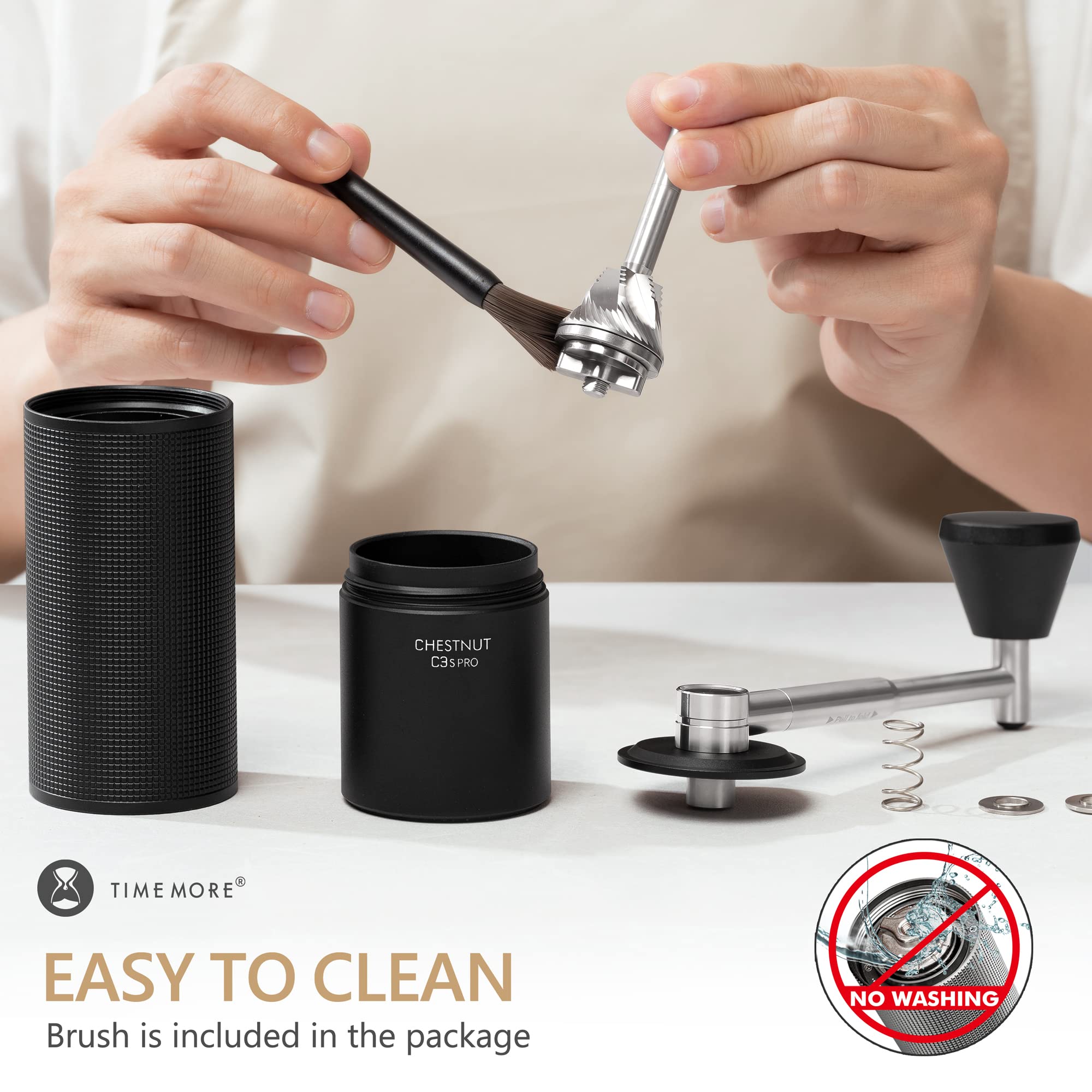 TIMEMORE Kastanje C3S Pro / C3 - Burr Hand Grinder recensie en prijs