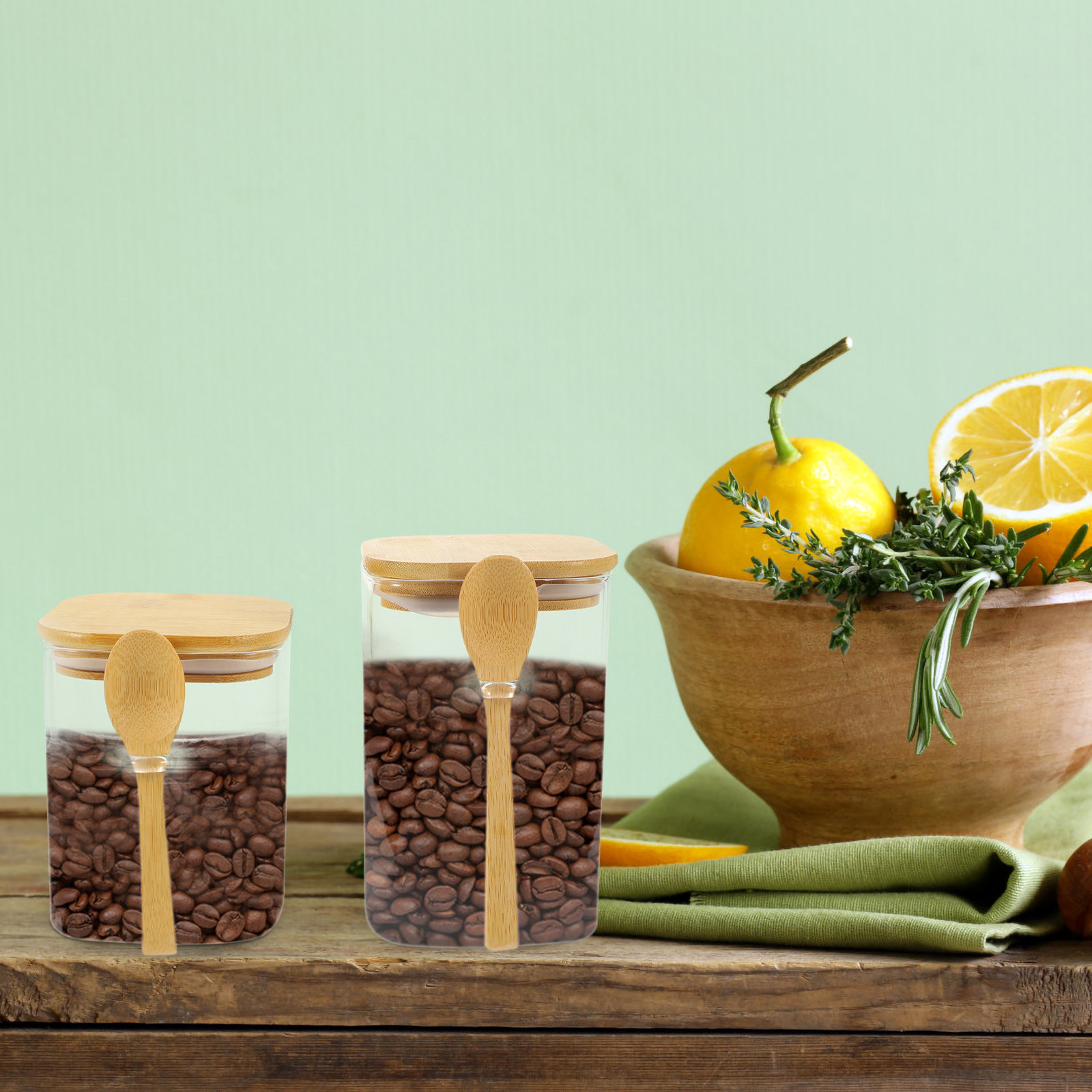 2 sets stevige glazen koffieco - Coffee Tea Sugar recensie en prijs