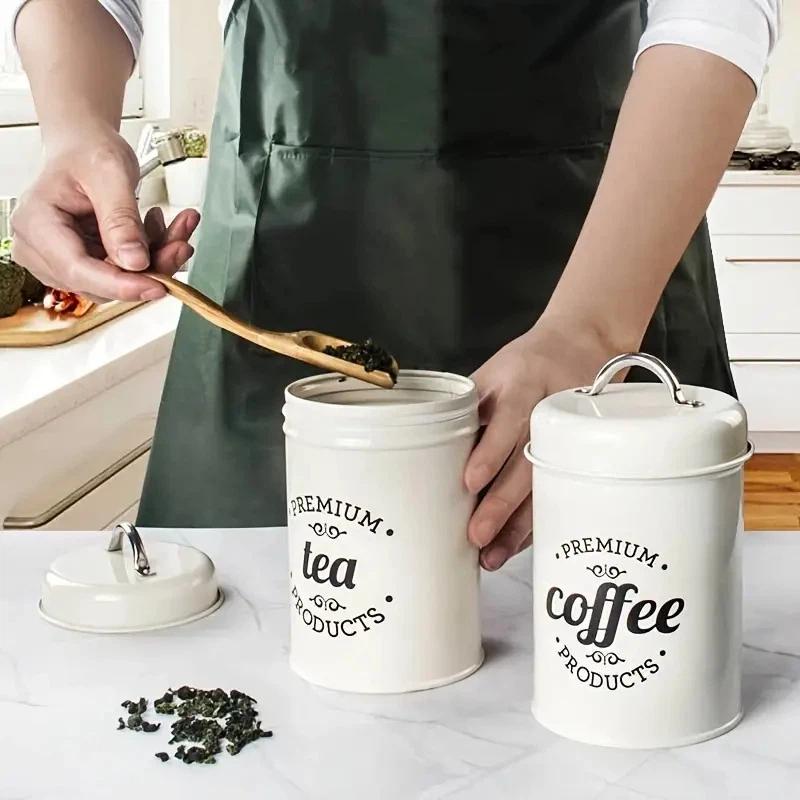 3-delige set metalen ronde keu - Coffee Tea Sugar recensie en prijs