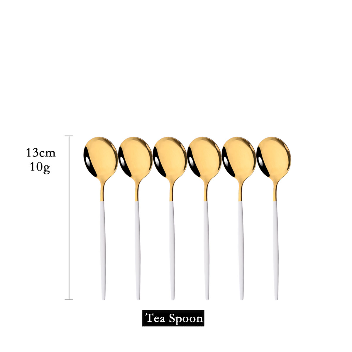 6 stuks spiegel wit goud theel - Coffee Tea And Sugar Set recensie en prijs