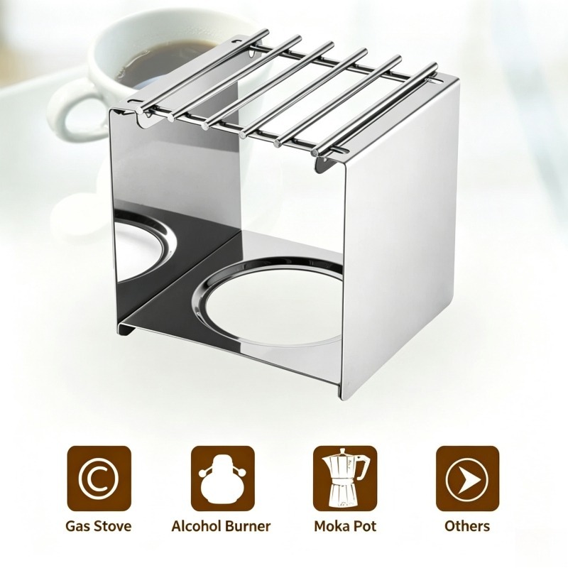 Roestvrijstalen vierkante koff - Moka Pot Stove recensie en prijs