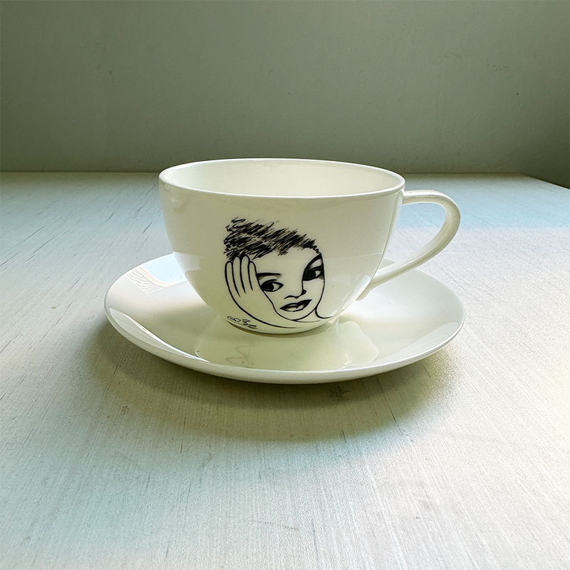 Keramische beker met handgesch - Coffee Tea Images recensie en prijs