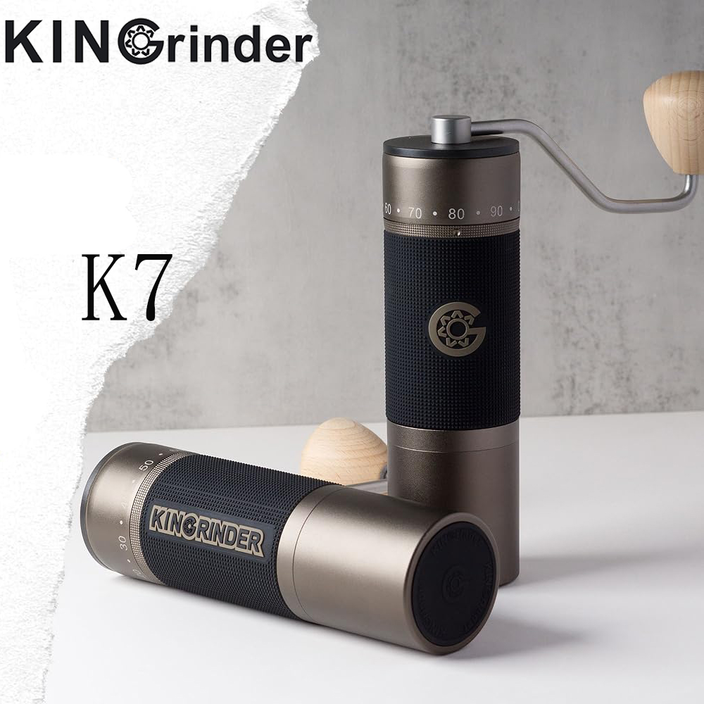 Kingrinder K7 handmatige koffi - Burr Hand Grinder recensie en prijs
